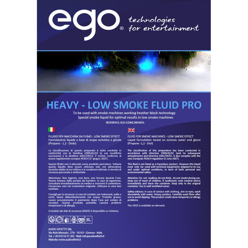 EGO Technologies HEAVY LOW SMOKE FLUID PRO