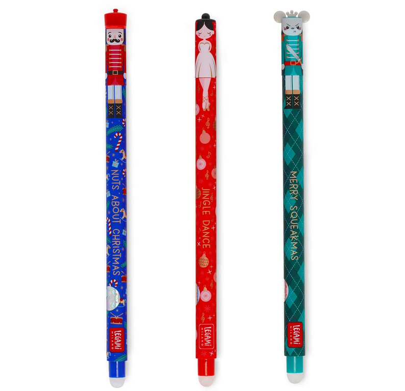 Set di 3 Penne Gel Cancellabili - Natale 2025 Legami