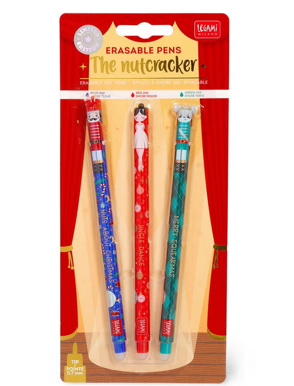 Set di 3 Penne Gel Cancellabili - Natale 2025 Legami