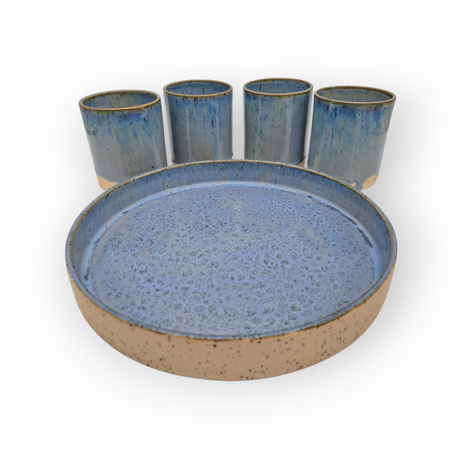 Set Vassoio e Bicchieri Ardesia