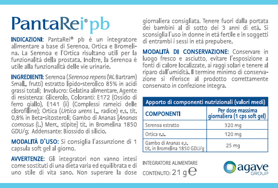 PantaRei pb 30 capsule soft-gel