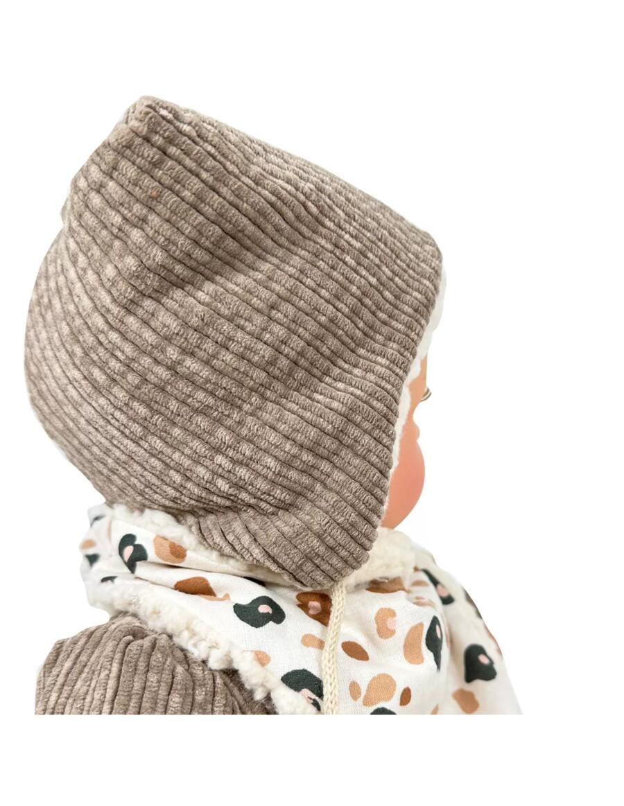 Álex Cozy Brown – Bambola 40 cm con occhi mobili e completo felpato | Nines d'Onil