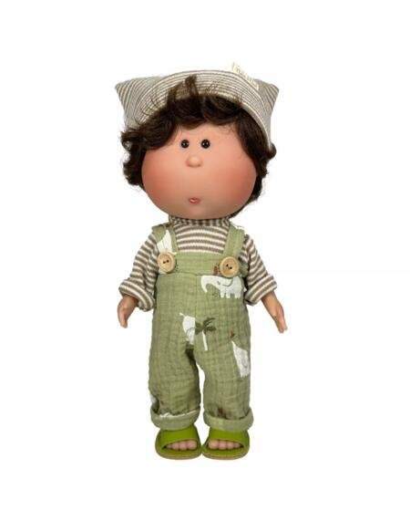 Mio Farmer – Bambolotto 30 cm in vinile con salopette elegante | Nines d'Onil