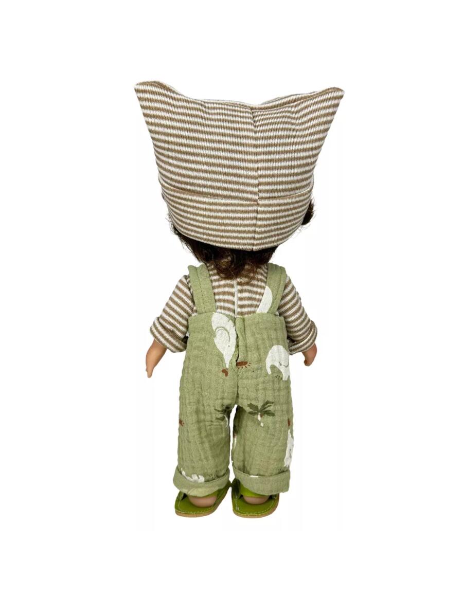 Mio Farmer – Bambolotto 30 cm in vinile con salopette elegante | Nines d'Onil