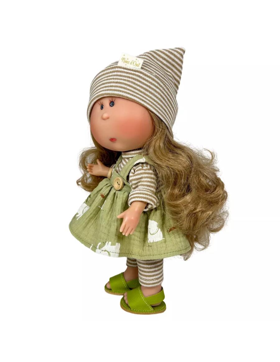 Mia Farmer – Bambolotto 30 cm in vinile con vestito in mussola | Nines d'Onil