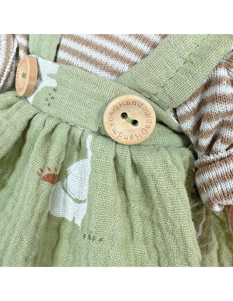 Mia Farmer – Bambolotto 30 cm in vinile con vestito in mussola | Nines d'Onil