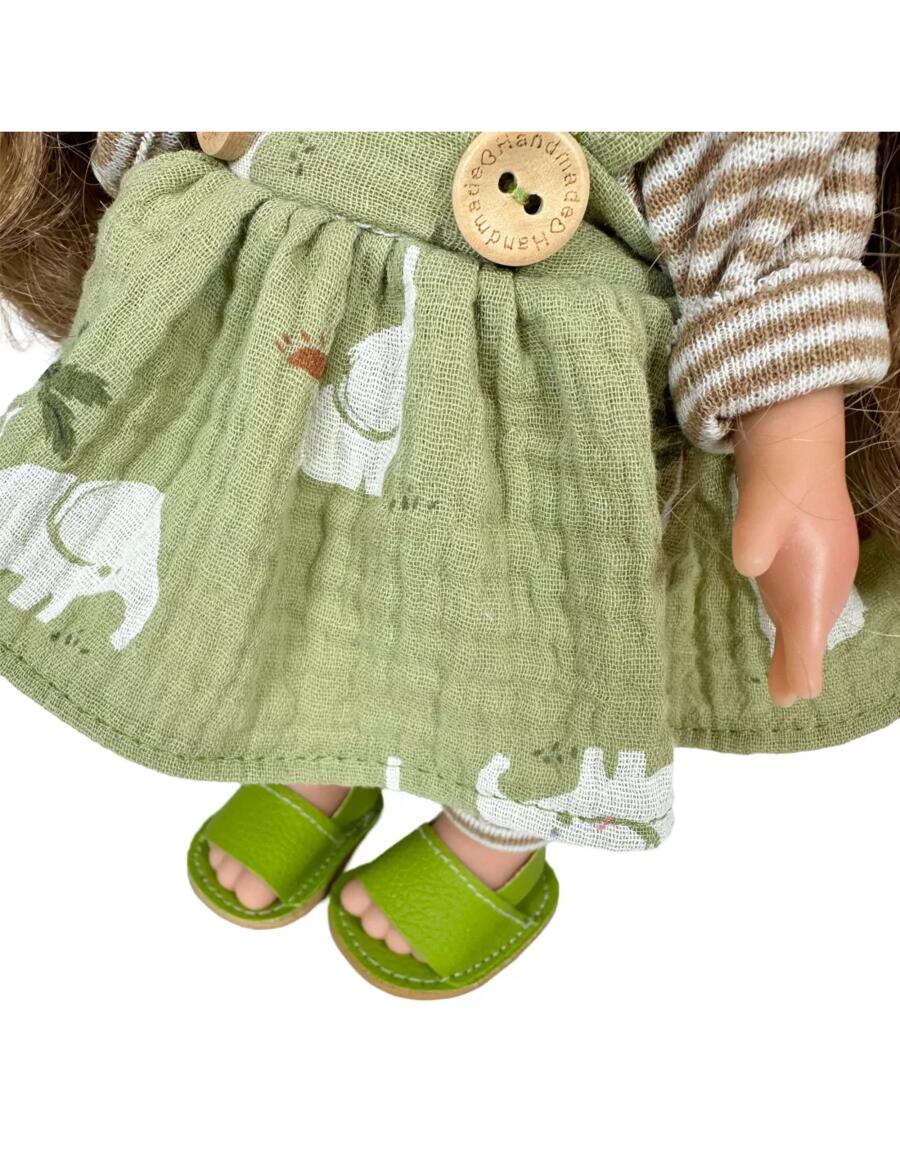 Mia Farmer – Bambolotto 30 cm in vinile con vestito in mussola | Nines d'Onil