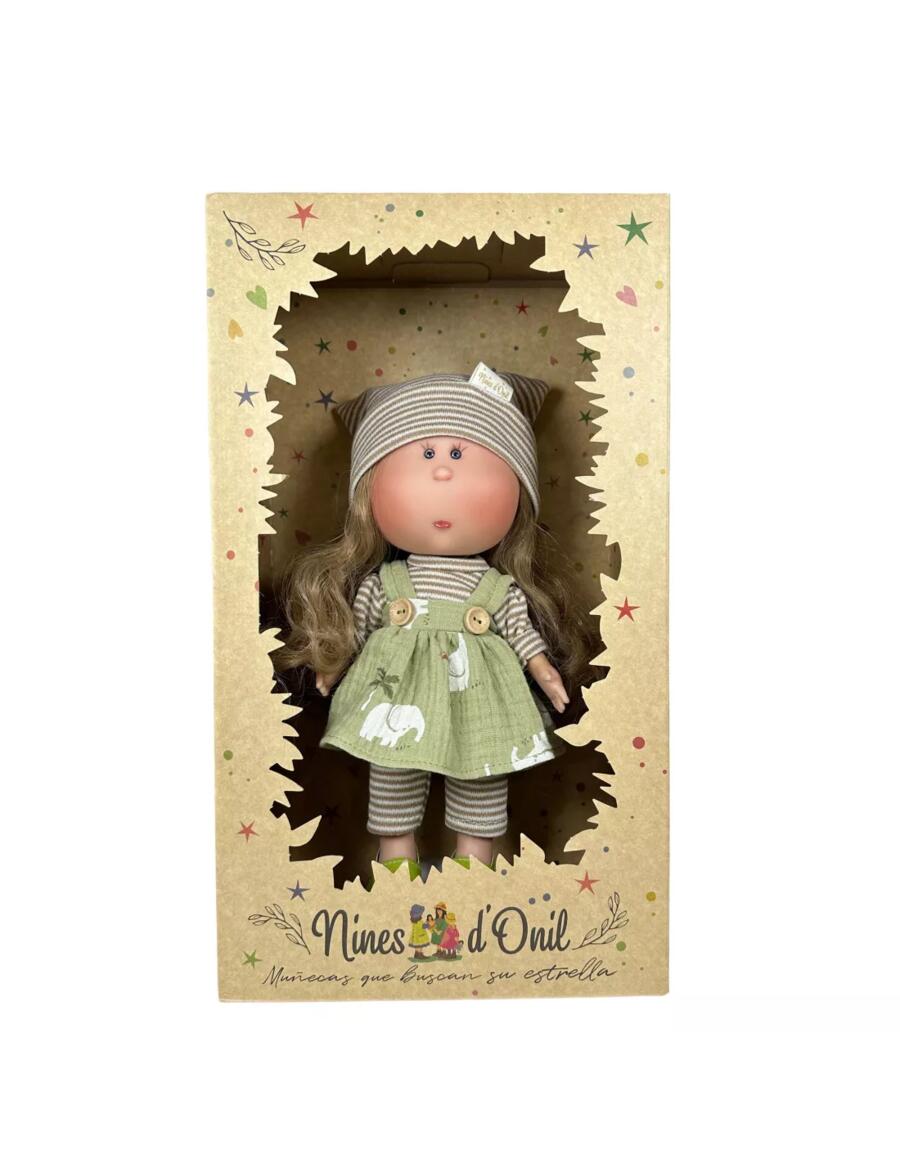 Mia Farmer – Bambolotto 30 cm in vinile con vestito in mussola | Nines d'Onil