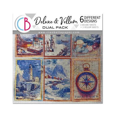 Deluxe Paper Silver & Vellum Dual Pack 15 x 15 Mixed 6 pcs An artist Journey