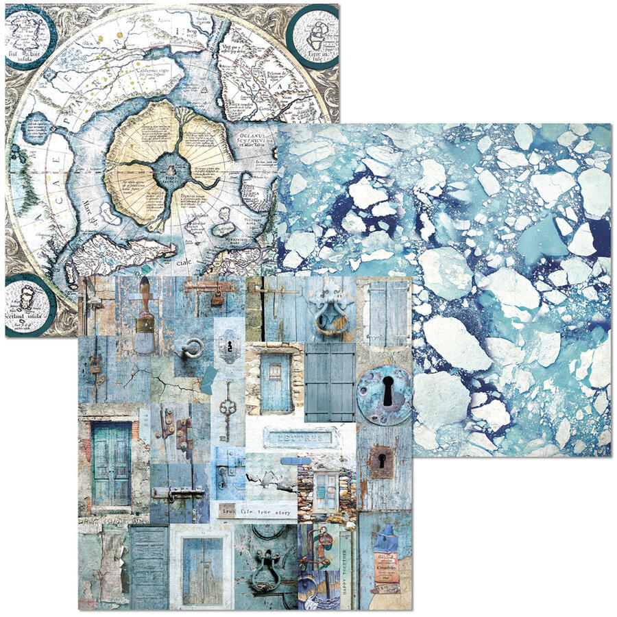 Deluxe Paper Silver & Vellum Dual Pack 15 x 15 Mixed 6 pcs An artist Journey