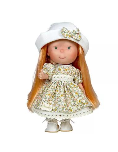 Pippa – Bambola 30 cm in vinile con cappello e occhi verdi | Nines d'Onil