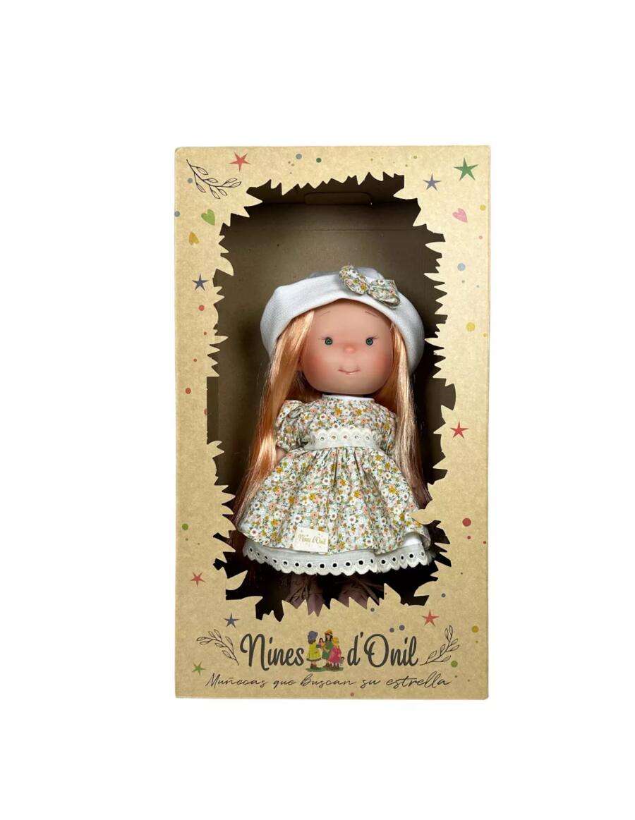 Pippa – Bambola 30 cm in vinile con cappello e occhi verdi | Nines d'Onil