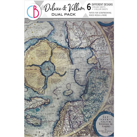 Deluxe Paper Silver & Vellum Dual Pack A4 Mixed 6 pcs An artist Journey