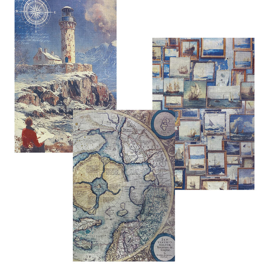 Deluxe Paper Silver & Vellum Dual Pack  A4 Mixed 6 pcs An artist Journey