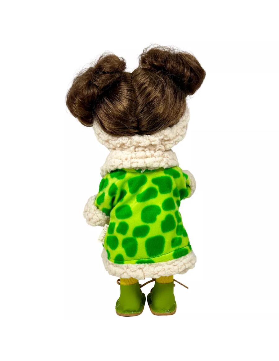 Pippa Costume Verde – Bambola 30 cm in vinile con codine e fascia pelosa | Nines d'Onil