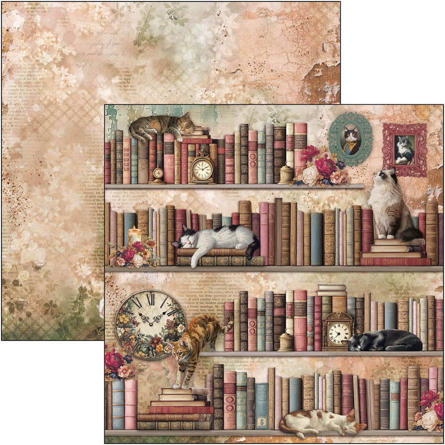 Book Lovers Paper Pad 20,3 x 20,3 + 1 Extra free special sheet