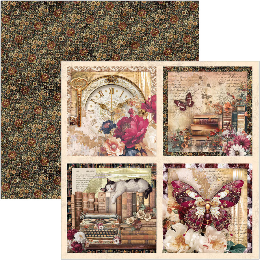 Book Lovers Paper Pad 20,3 x 20,3 + 1 Extra free special sheet