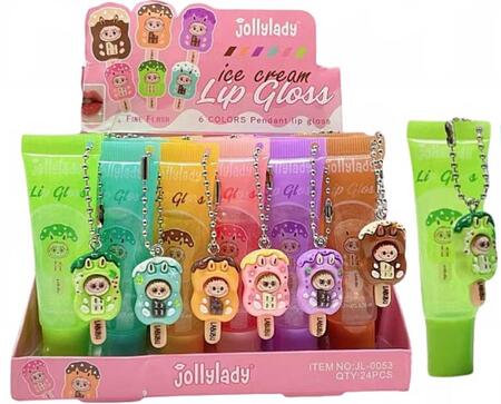 JOLLYLADY ICE CREAM LIP GLOSS 6 COLOUR LABUBU
 [Conf. da 24 pezzi]