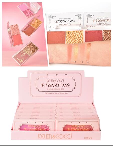 KEVIN & COCO BLUSH&HIGHLIGHTER (Dupe CHARLOTTE TILBURY )  
 [Conf.da 24 pezzi]