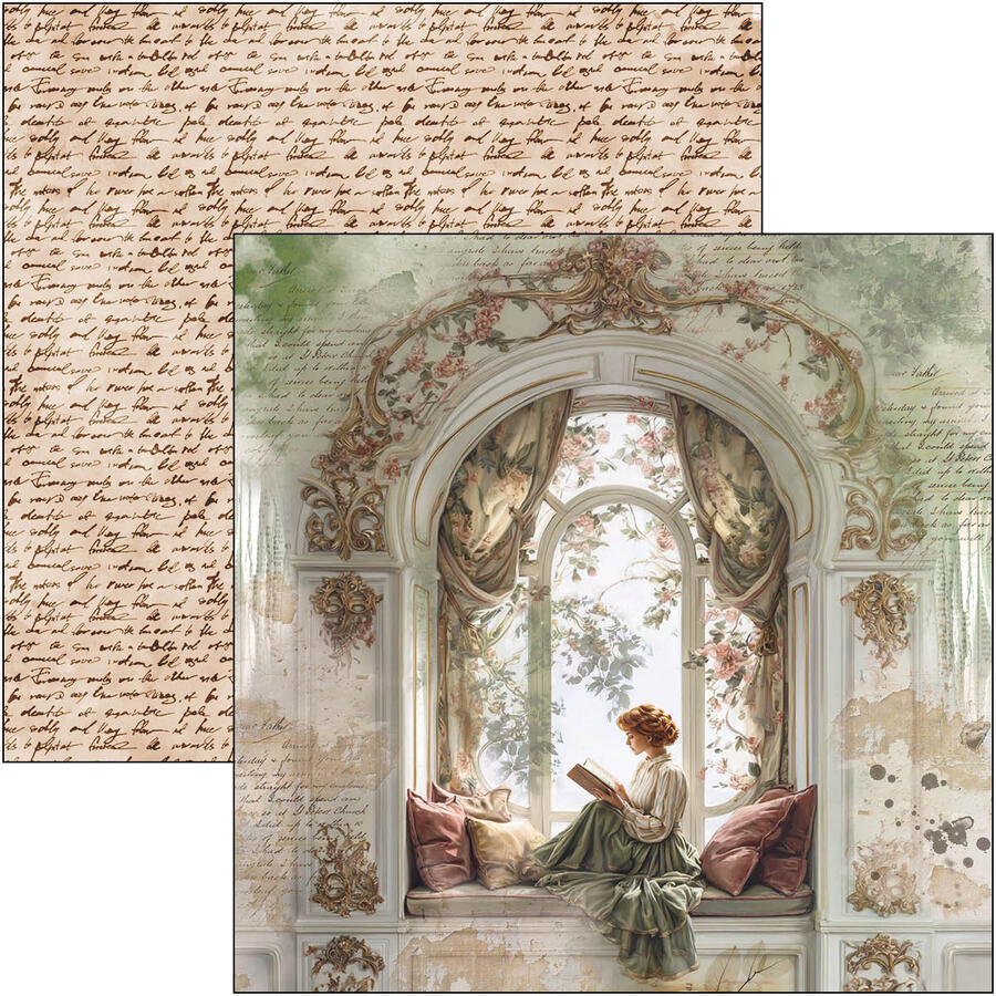 Book Lovers Patterns pad 30,5 x 30,5 + Extra Free Special Sheet