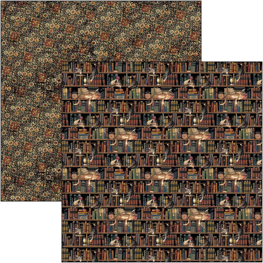 Book Lovers Patterns pad 30,5 x 30,5 + Extra Free Special Sheet