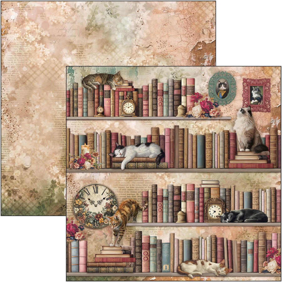 Book Lovers Paper pad 30,5 x 30,5 + Extra Free Special Sheet
