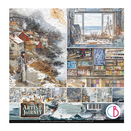 An artist Journey Paper Pad 20,3 x 20,3 + 1 Extra free special sheet