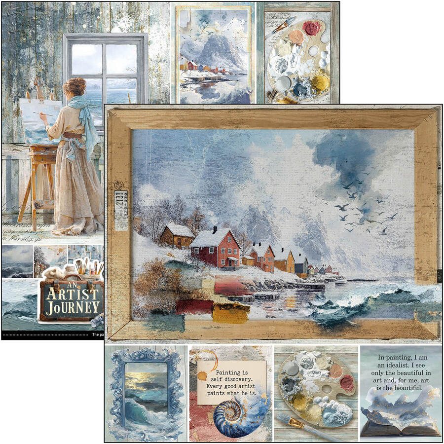 An artist Journey Paper pad 30,5 x 30,5 + Extra Free Special Sheet