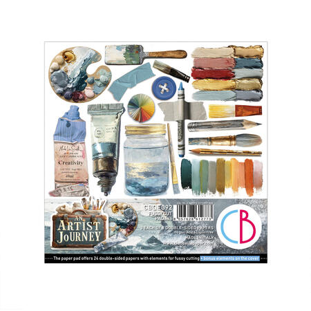 An artist Journey Fussy Cut pad 15 x 15 cm