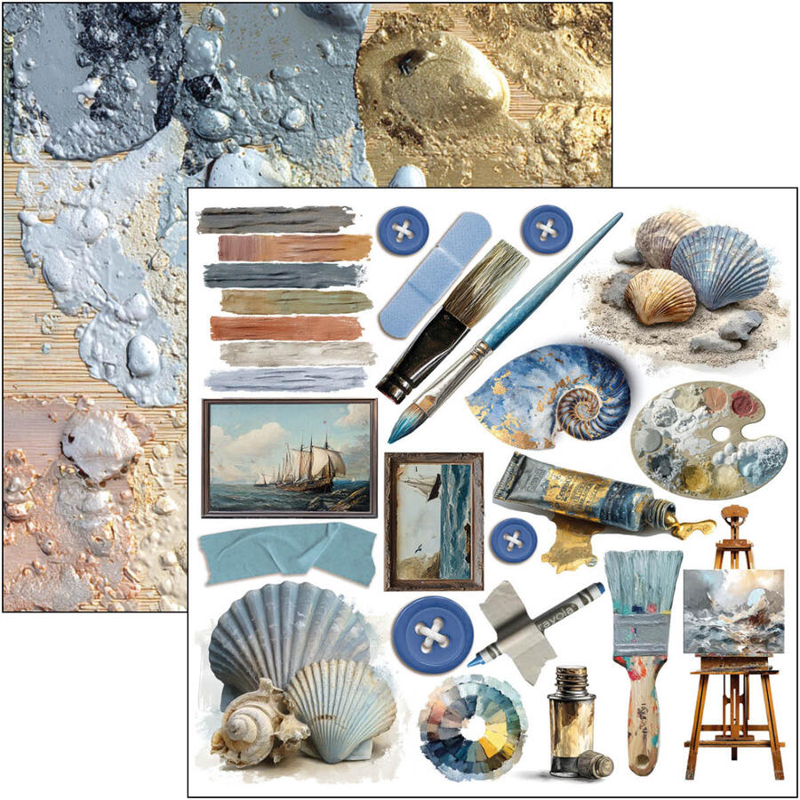 An artist Journey Fussy Cut pad 15 x 15 cm