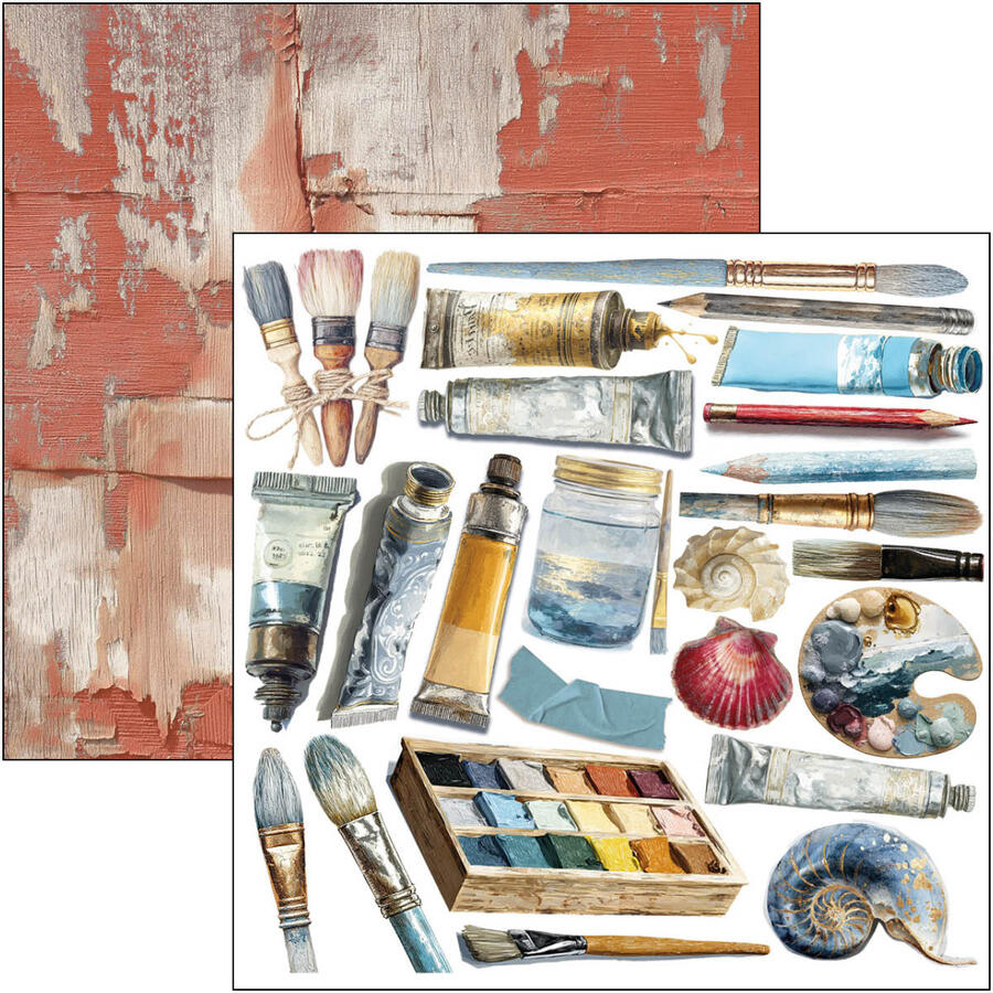 An artist Journey Fussy Cut pad 15 x 15 cm