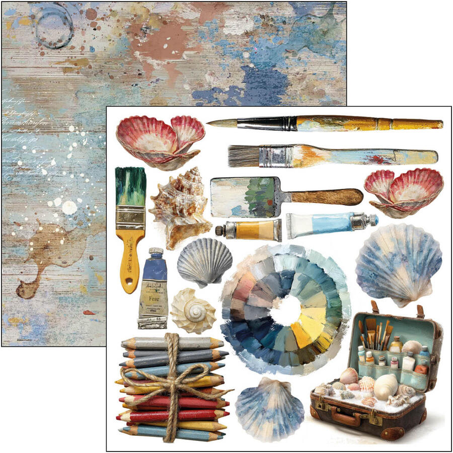 An artist Journey Fussy Cut pad 15 x 15 cm