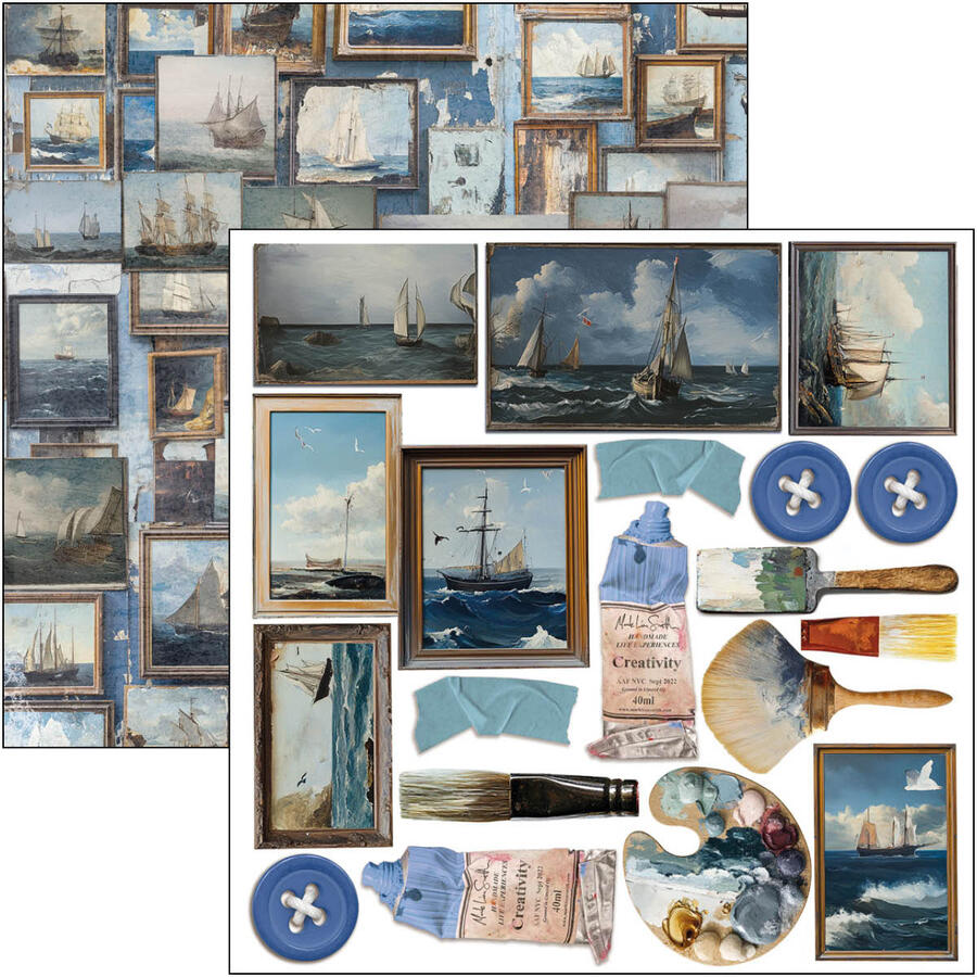 An artist Journey Fussy Cut pad 15 x 15 cm