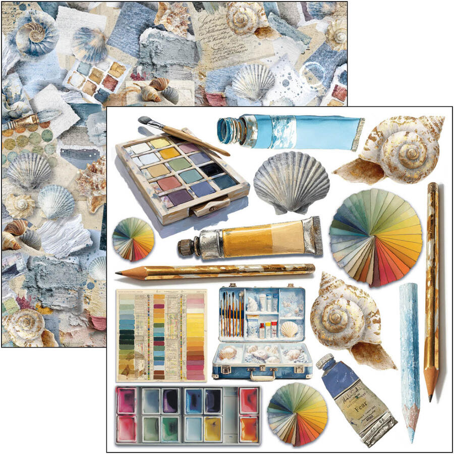 An artist Journey Fussy Cut pad 15 x 15 cm