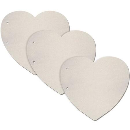 Set 3 Heart Shaped Pages Cardboard