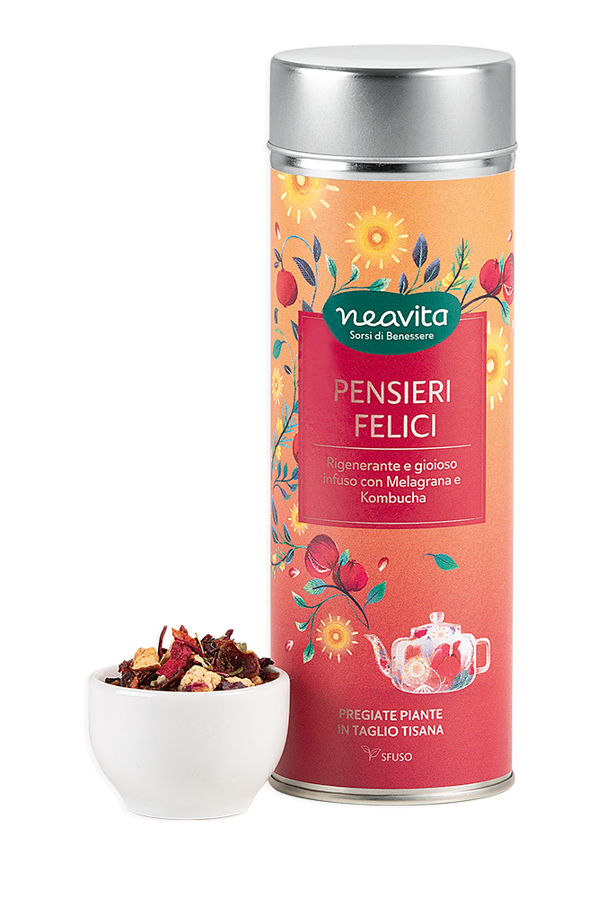 NEAVITA Tisana PENSIERI FELICI Silver Tin 90 g
