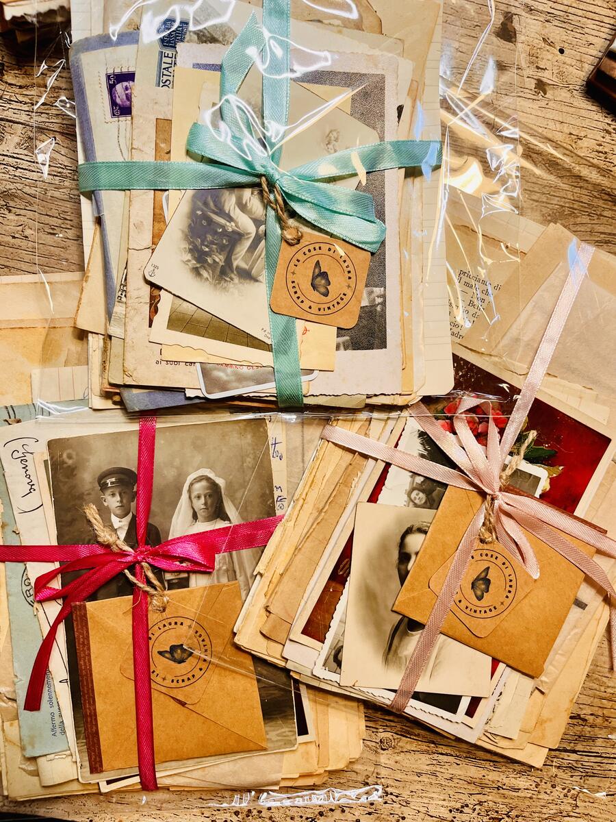 Kit Cartaceo Vintage Originale — Materiale Autentico 1900–1950