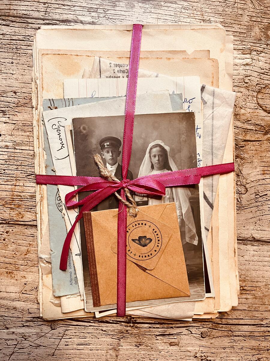 Kit Cartaceo Vintage Originale — Materiale Autentico 1900–1950