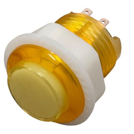 Pulsante mod. MINI - colore GIALLO retroilluminato con LED (5Vcc) - 1 Pezzo