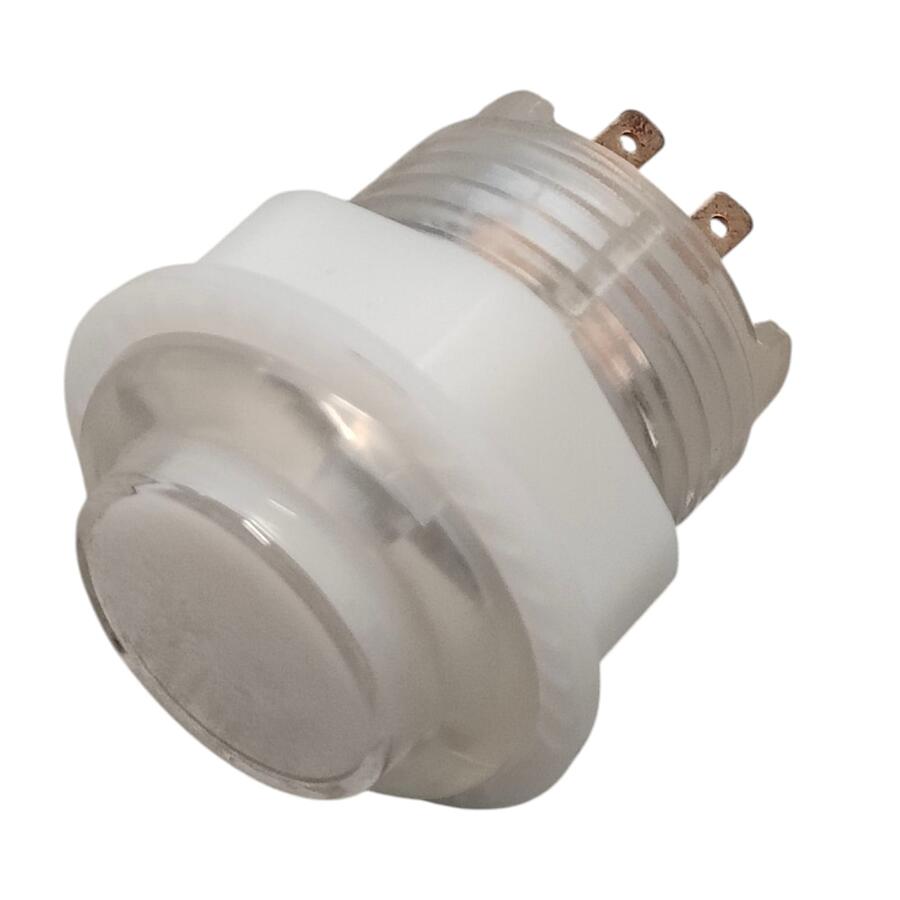 Pulsante mod. MINI - colore BIANCO retroilluminato con LED (5Vcc) - 1 Pezzo