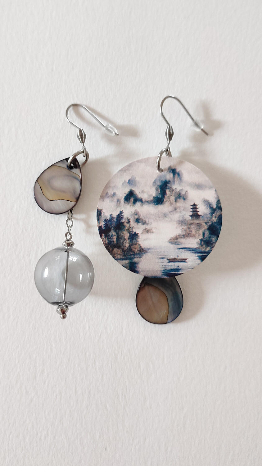 Orecchini Asimmetrici #354