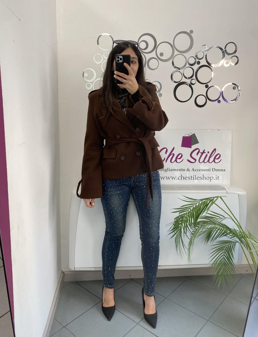 NOVITÀ Cappottino doppio petto con manica a campana