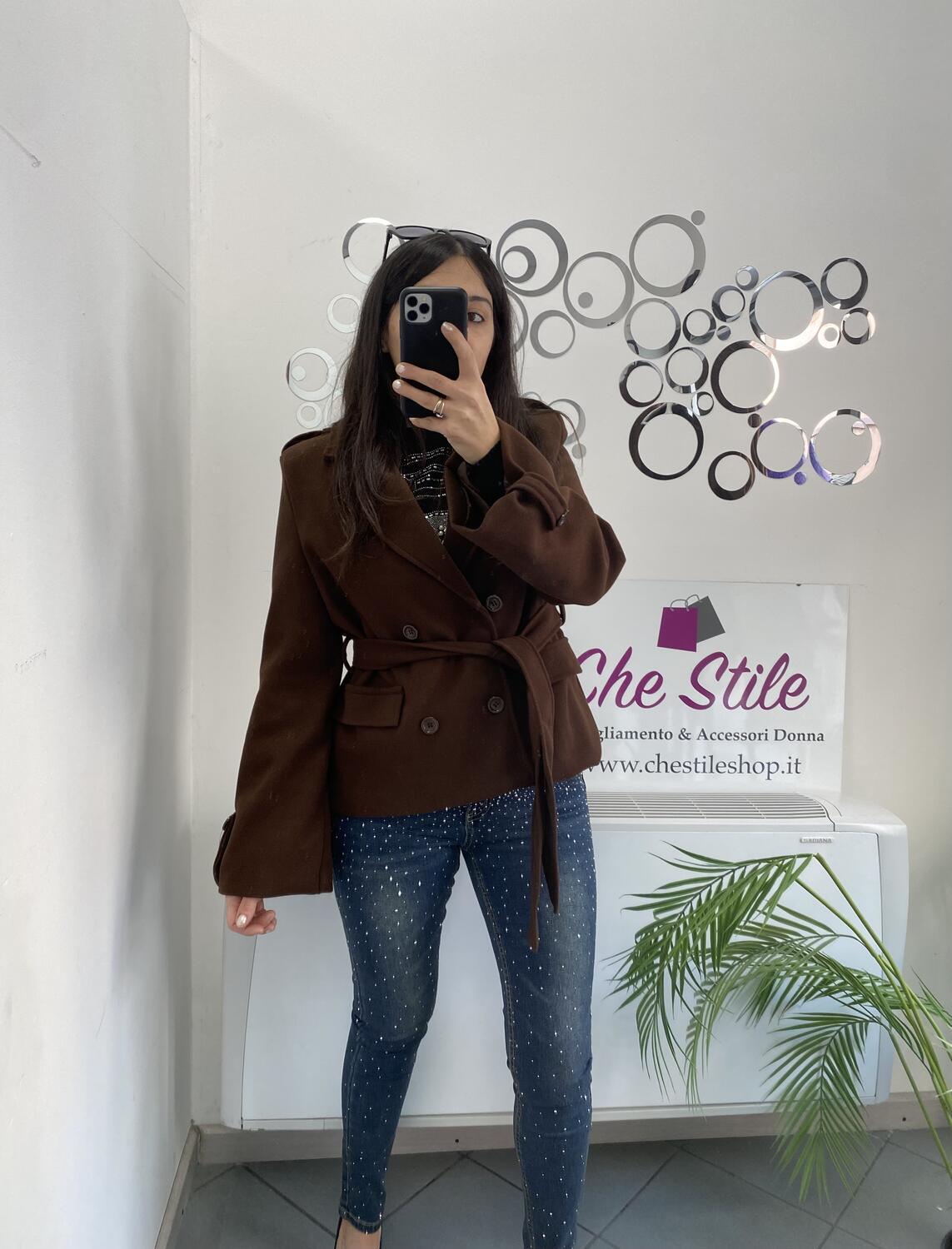 NOVITÀ Cappottino doppio petto con manica a campana