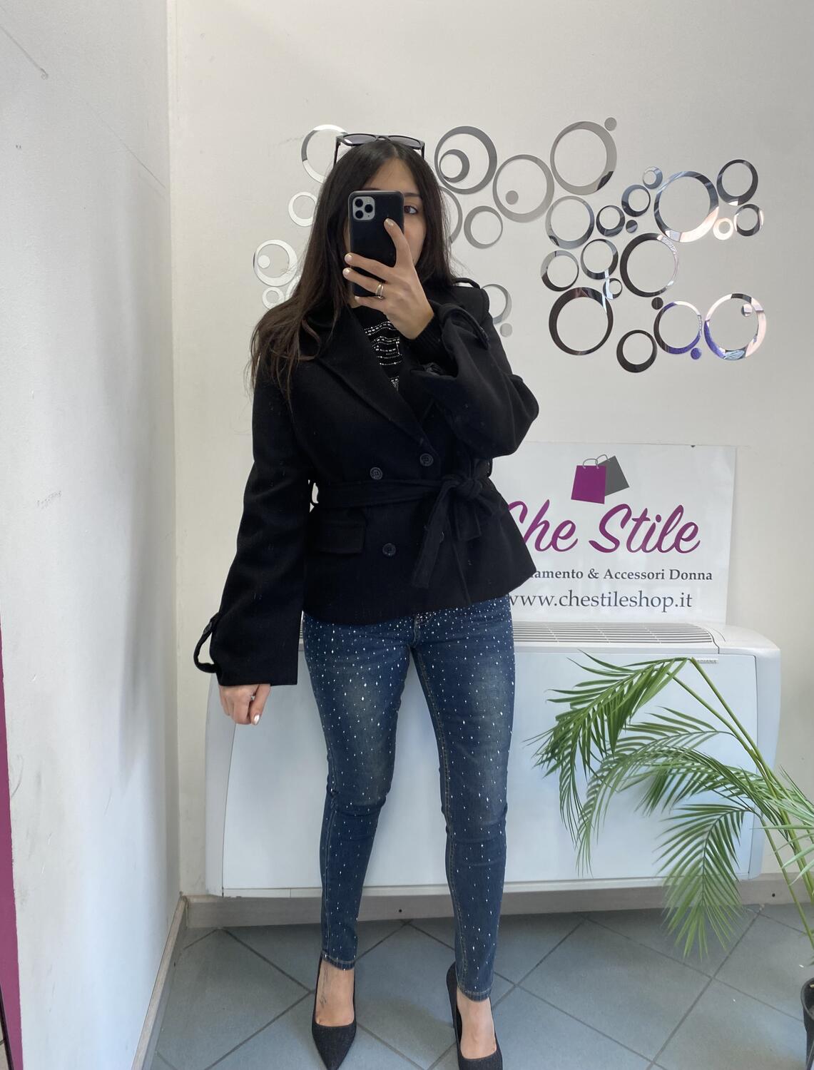 NOVITÀ Cappottino doppio petto con manica a campana