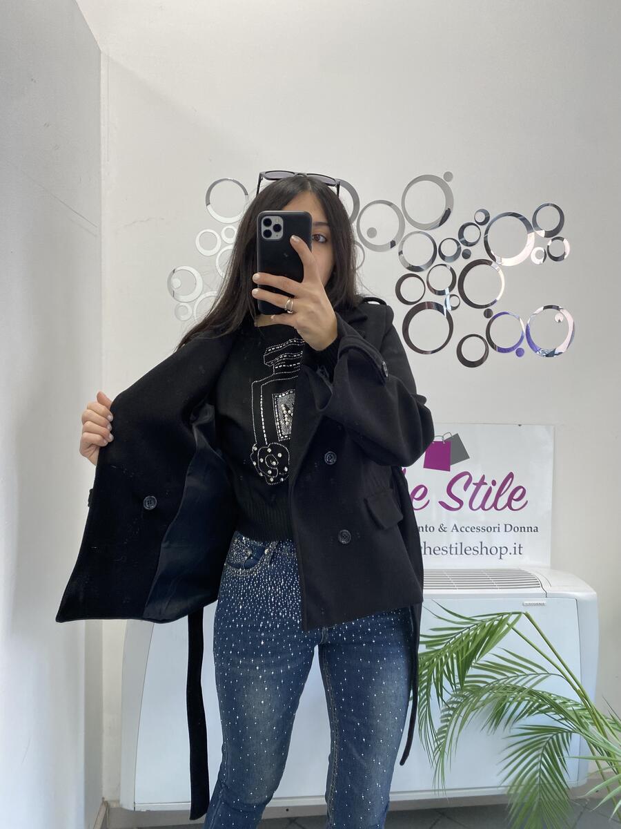 NOVITÀ Cappottino doppio petto con manica a campana