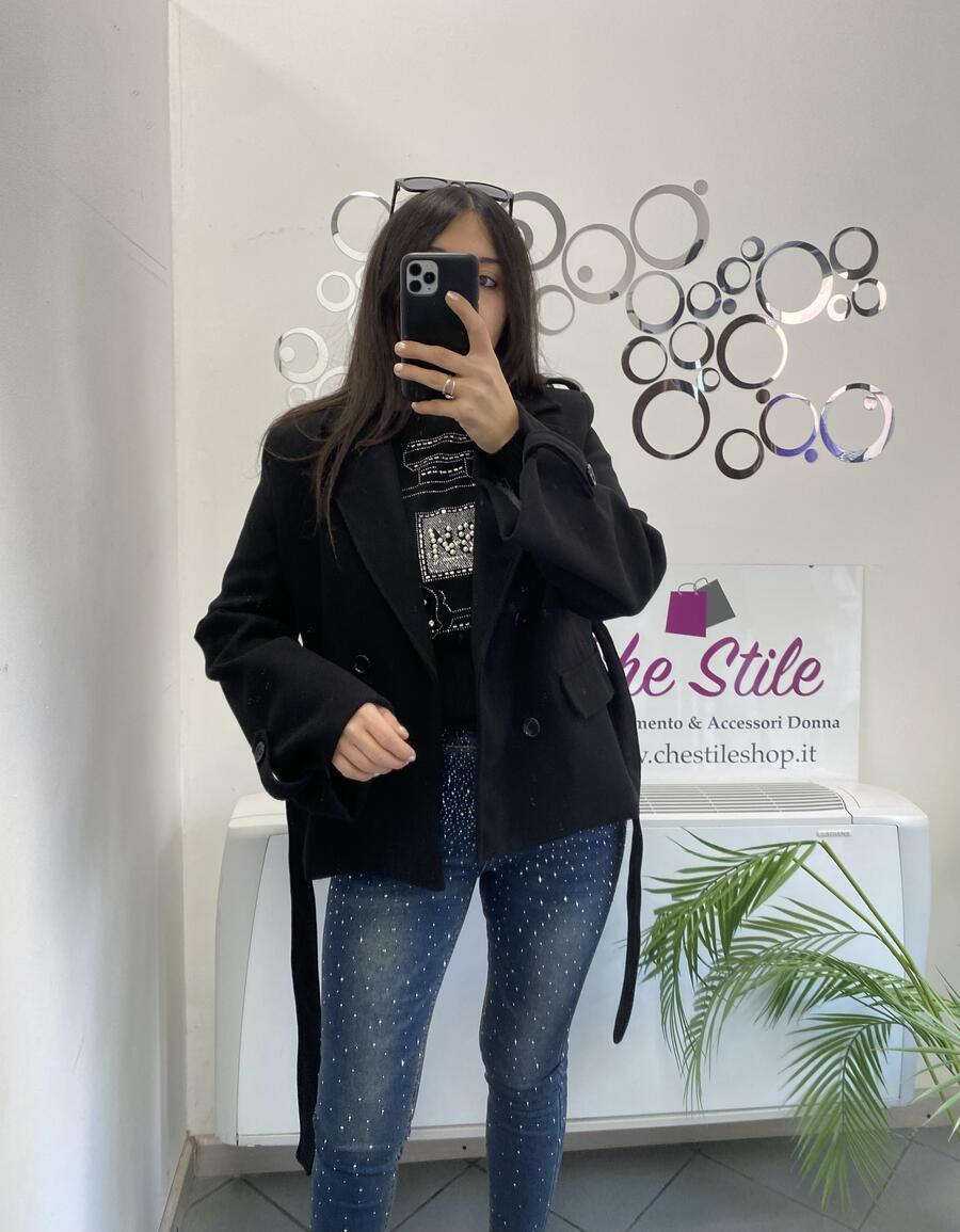 NOVITÀ Cappottino doppio petto con manica a campana