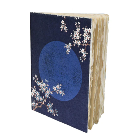 Notebook artigianale – Sakura  - Taccuino in carta pergamena
