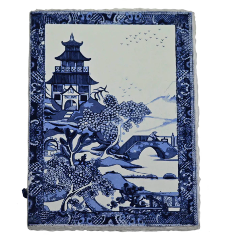 Notebook artigianale – Pagode - Taccuino in carta pergamena