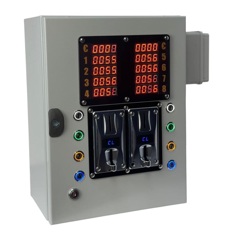 8 DOCCE - Gettoniera elettronica con doppio lettore monete