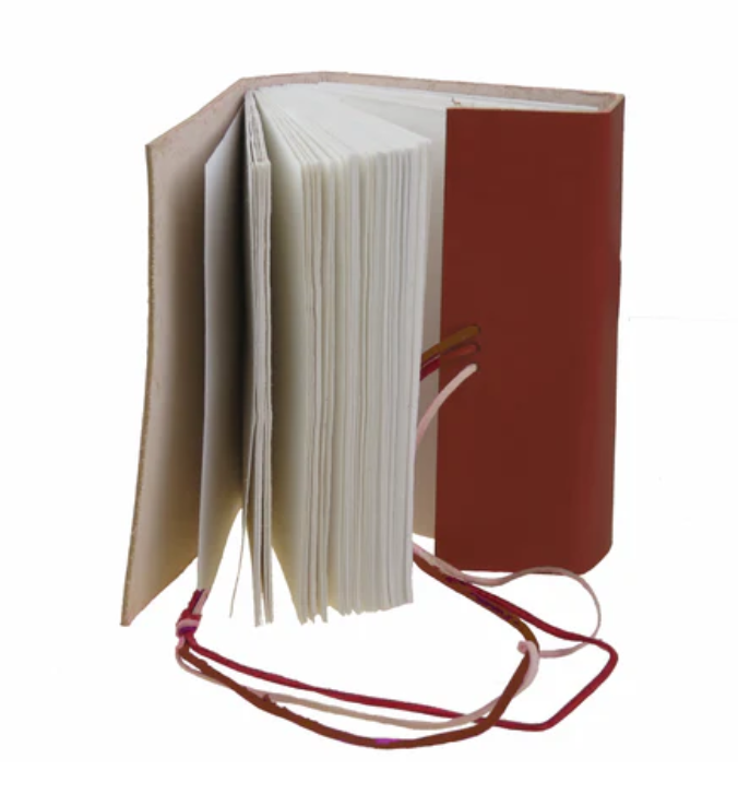 Notebook 15x23 cm – "Avventura" marrone - Taccuino artigianale in cuoio